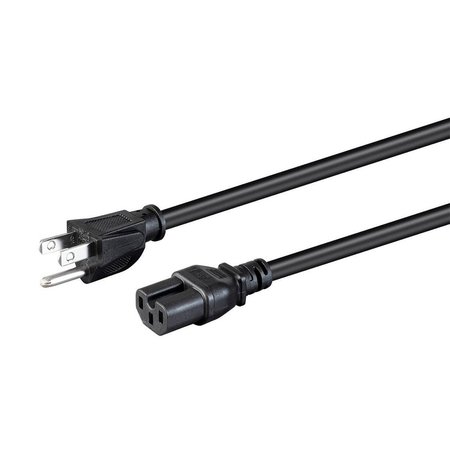 MONOPRICE Heavy Duty Power Cord - NEMA 5-15P to IEC 60320 C15_ 14AWG_ 15A/1875W_ 40069